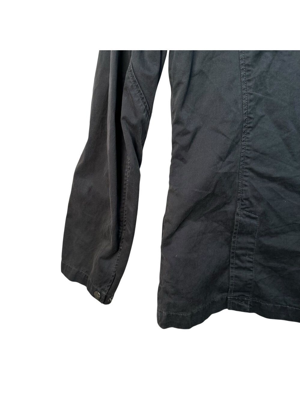 Pretty Green Utility Jacket Black Dark Grey Size L Casual Workwear - Picture 9 of 15